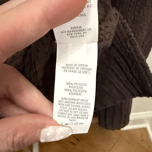 Aerie Dark Brown Crewneck Sweater - Picture 7 of 7